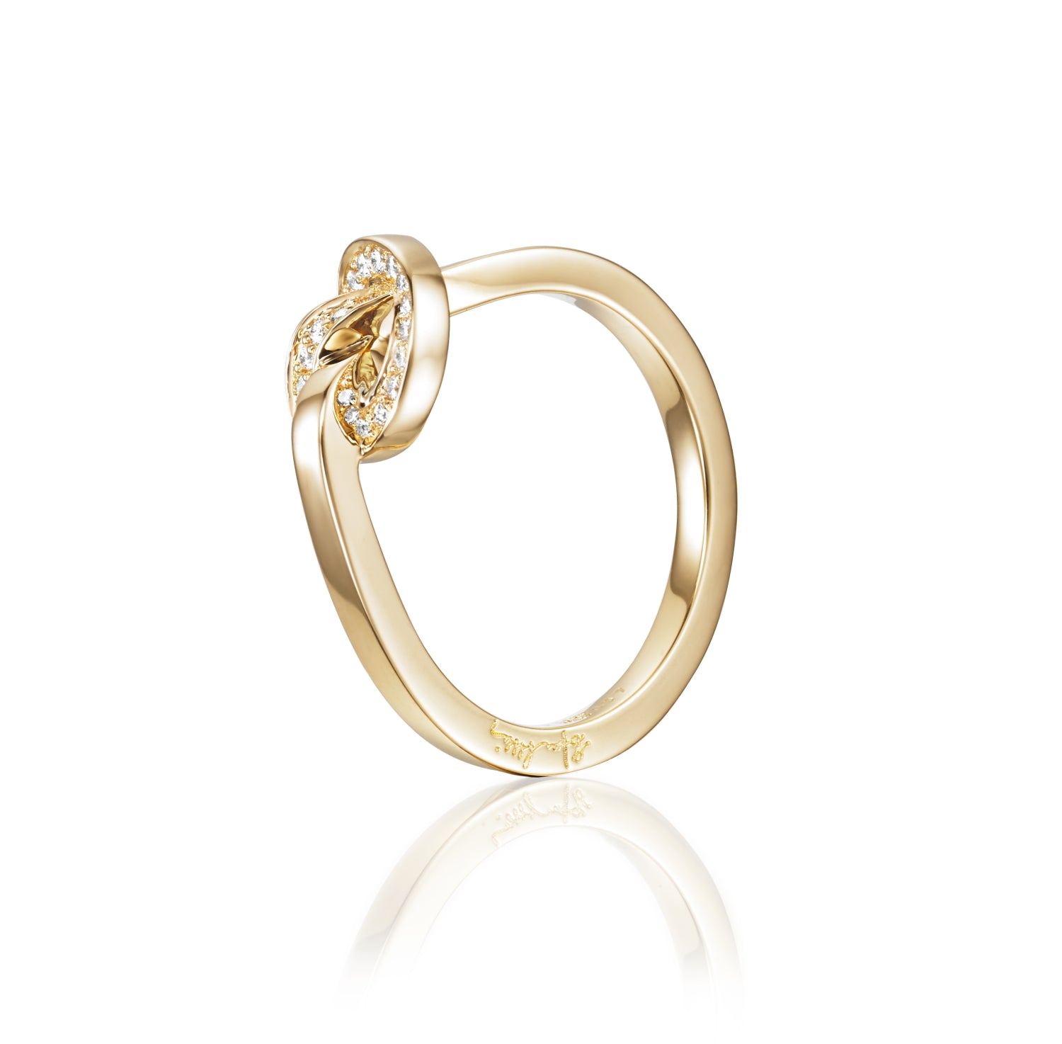 EfvaAttling-love-knot-stars-ring-gold