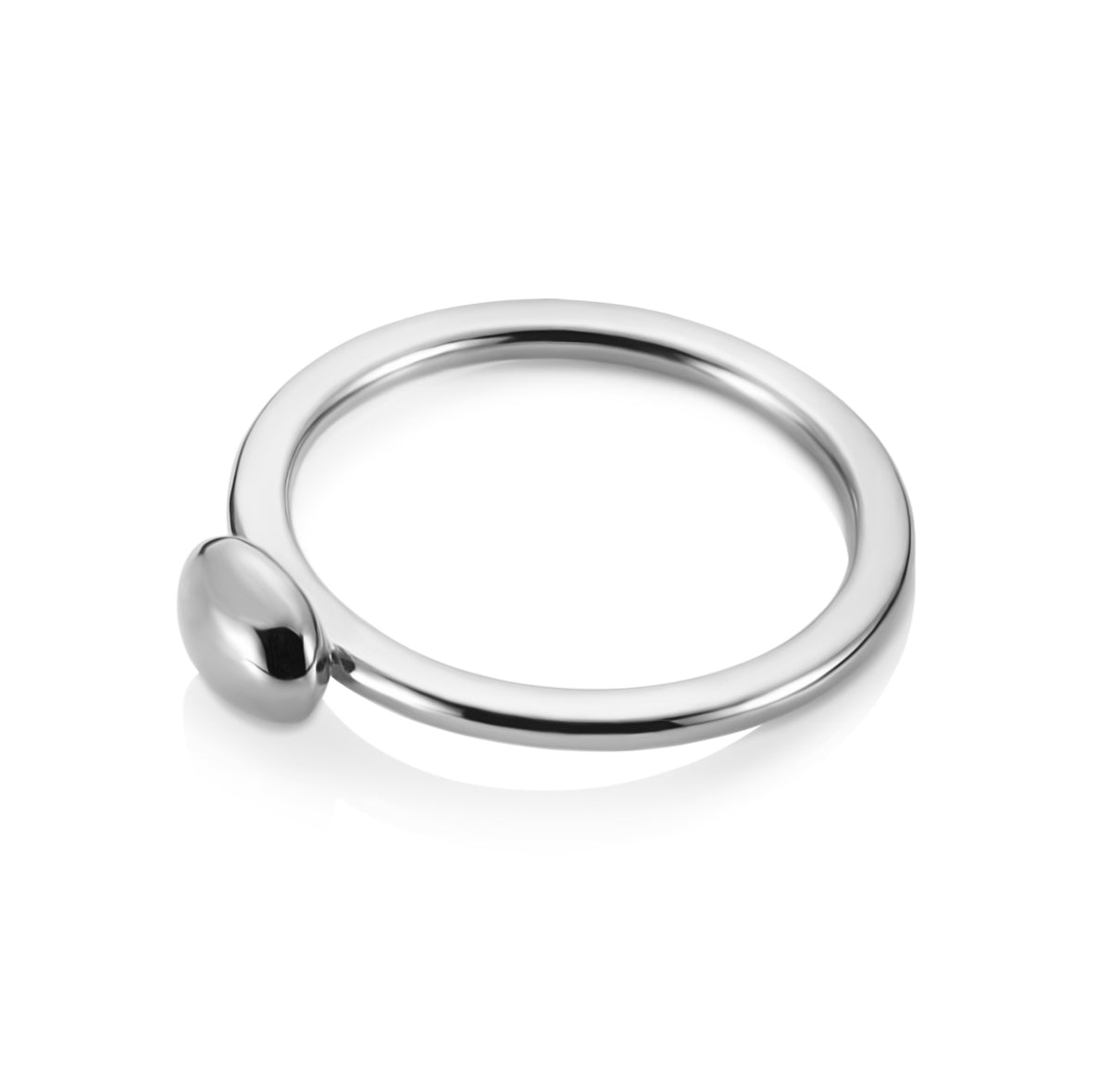 Love Bead Ring White Gold