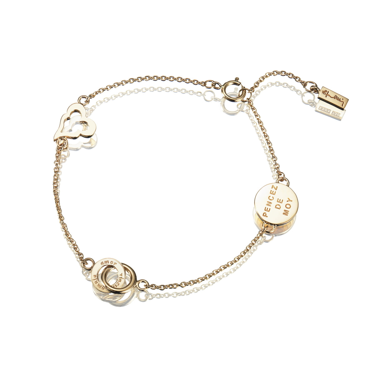 EfvaAttling-mini-love-bracelet-gold