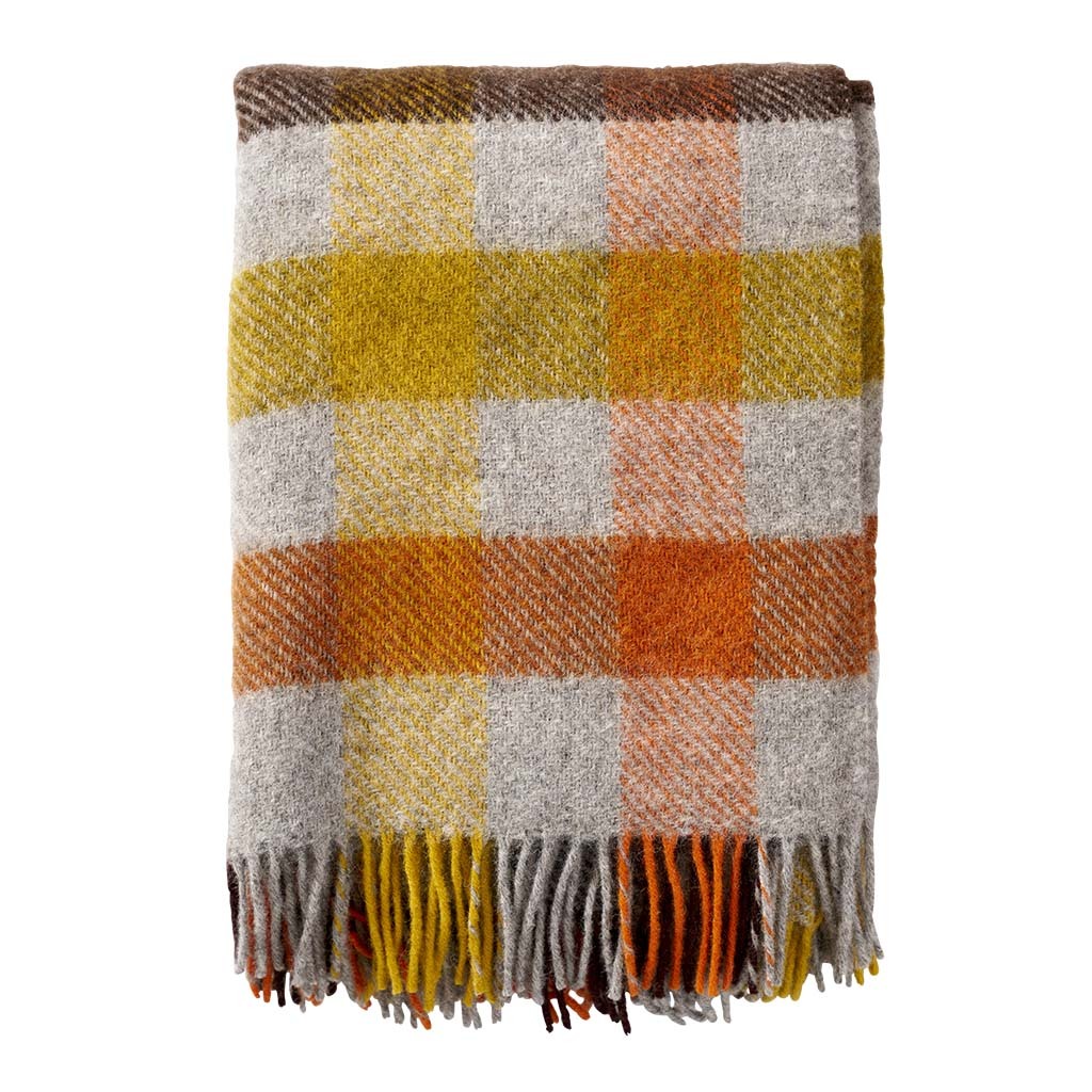 Klippan Gotland Wool Blanket Multi Yellow