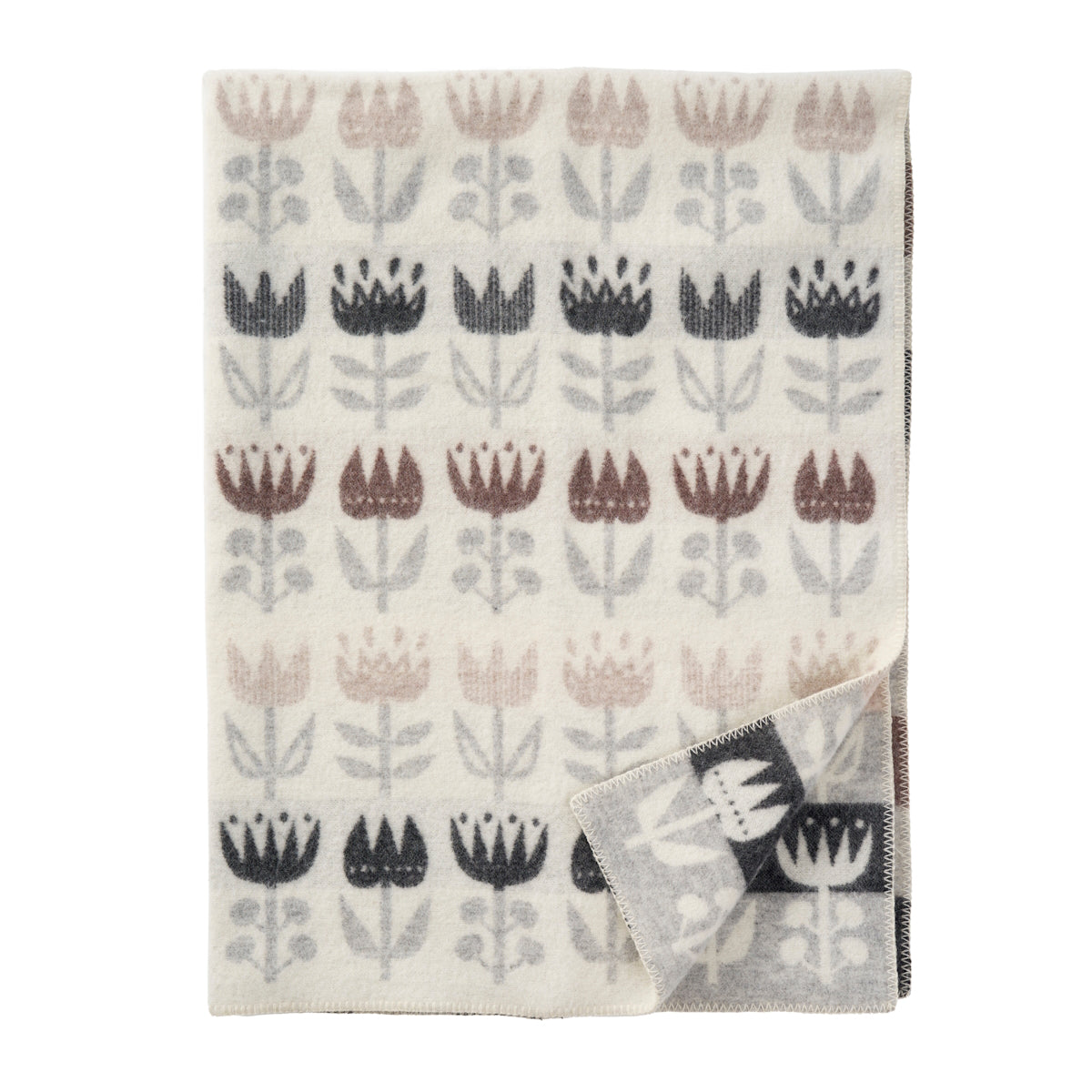 Klippan Tulip Wool Blanket Grey