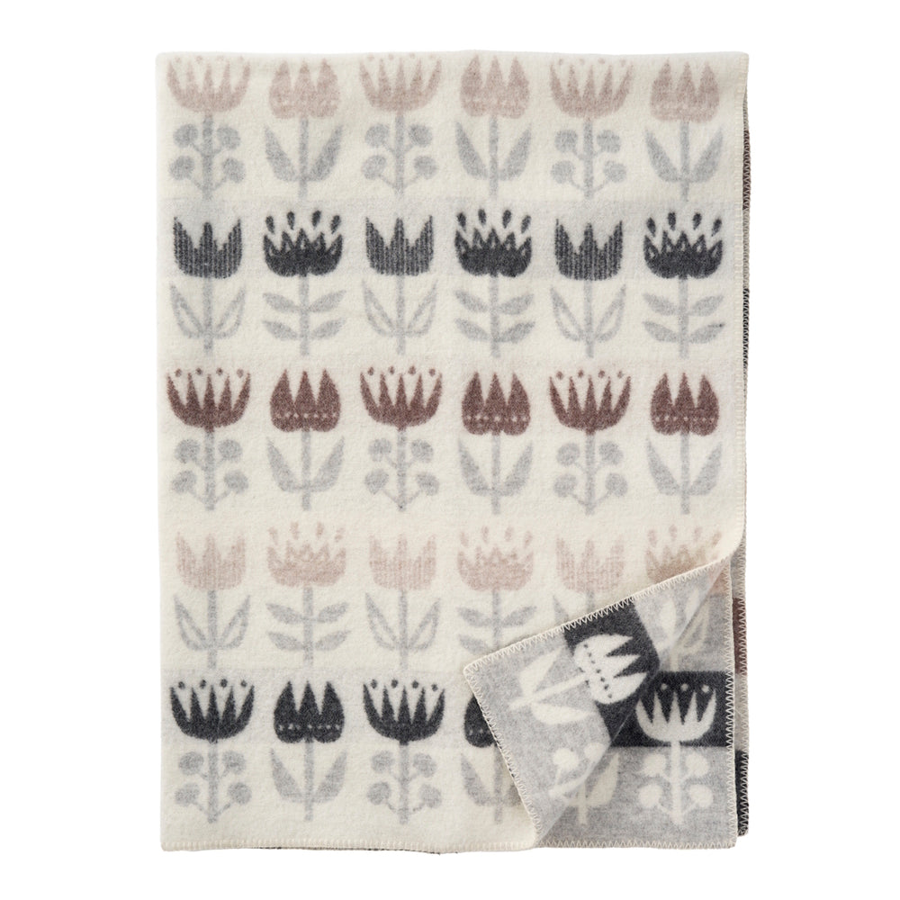 Klippan Tulip Wool Blanket Grey