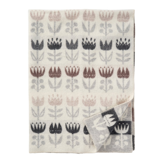 Klippan Tulip Wool Blanket Grey
