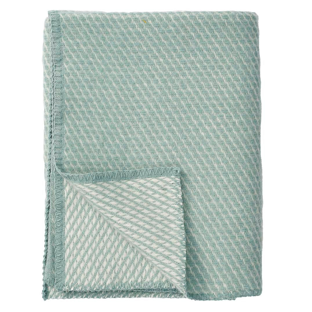 Klippan Velvet Midi Wool Throw Blue