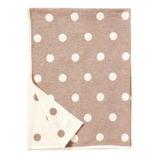 Dots Organic Cotton Blanket Linen