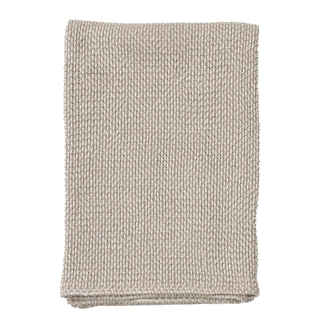 Klippan Basket Cotton Blanket Beige