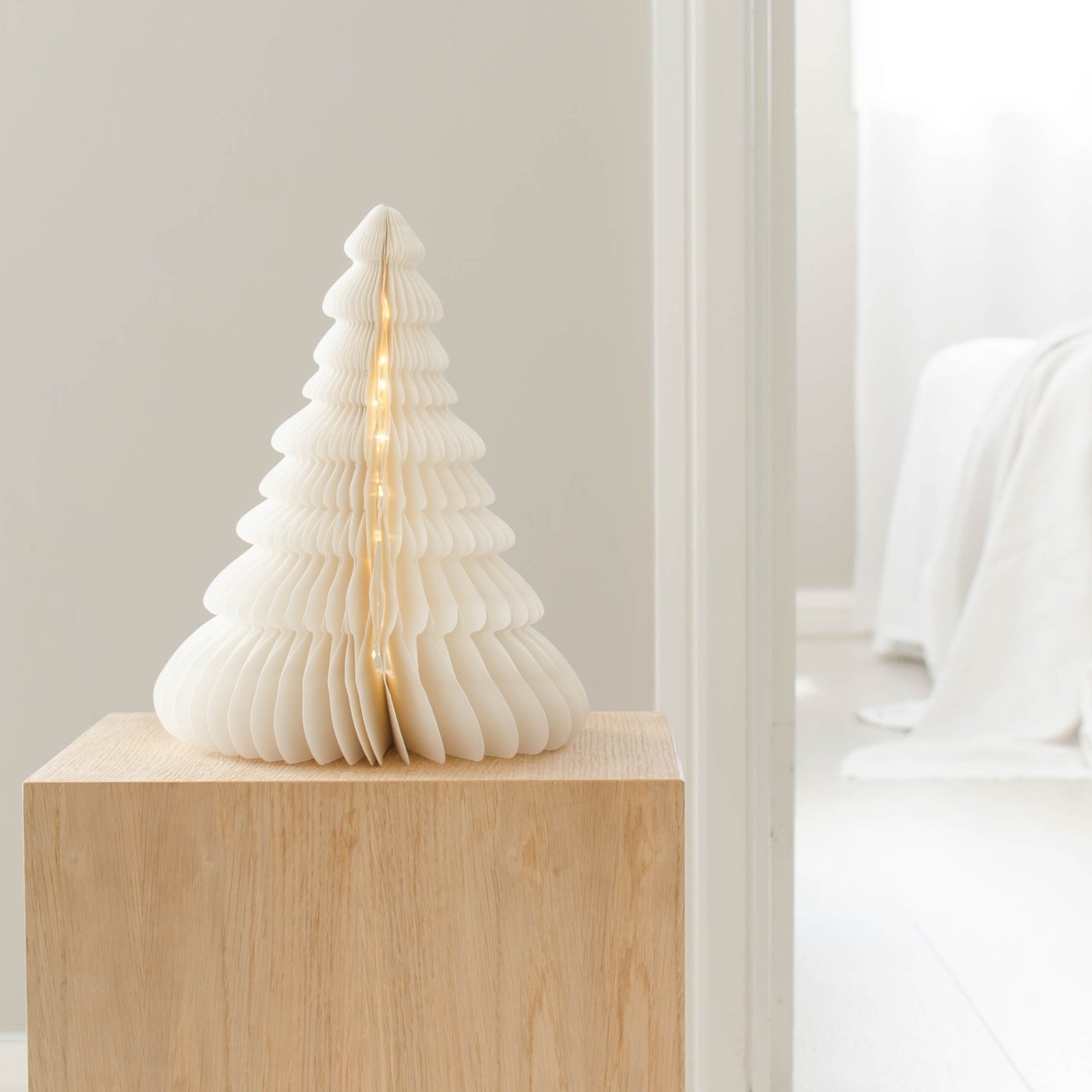 Paper Christmas Tree LED light 30cm