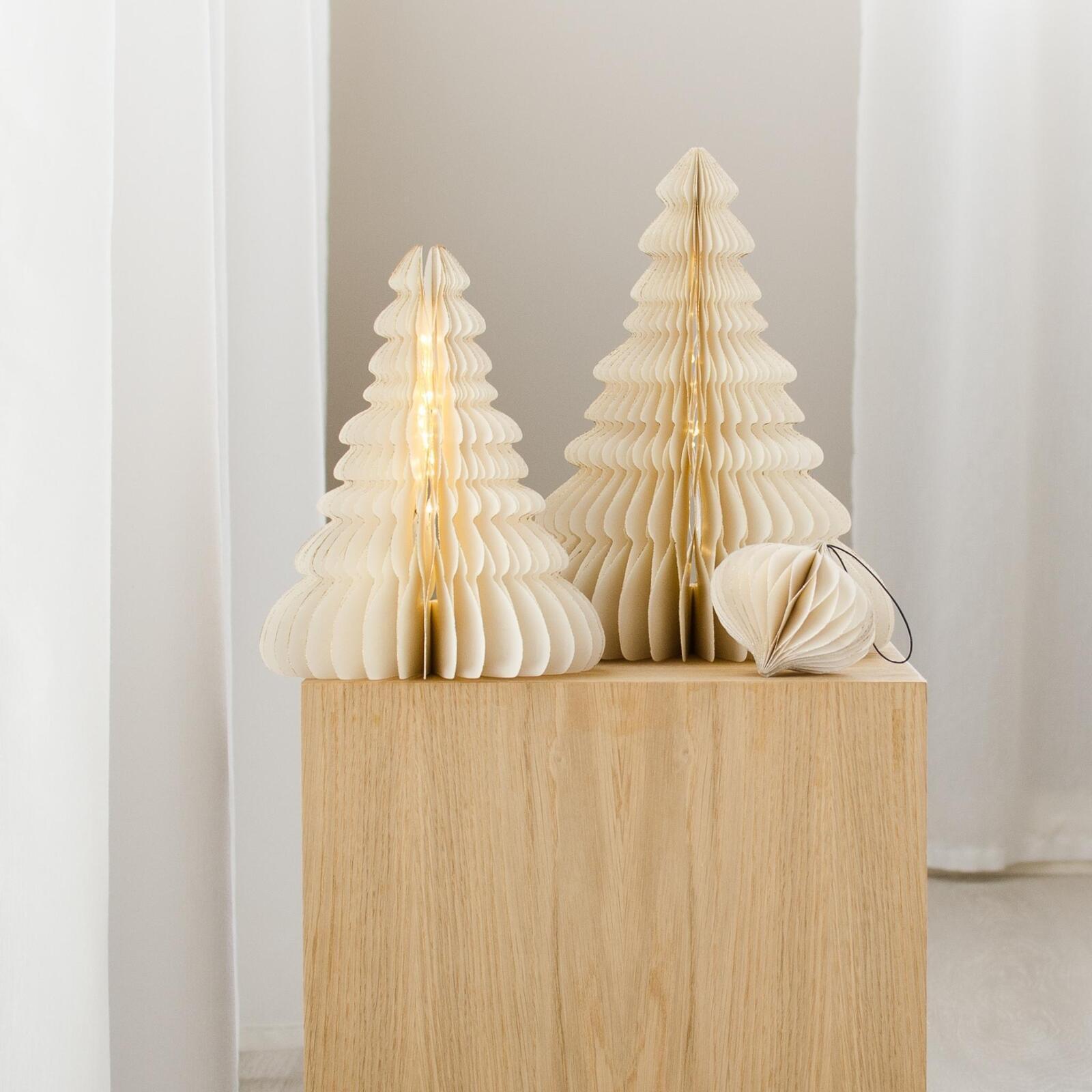 Paper Christmas Tree LED light 36cm