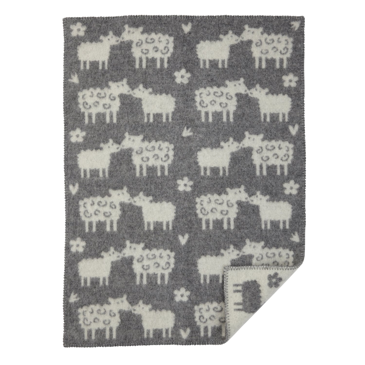 Klippan-baa-wool-blanket-grey
