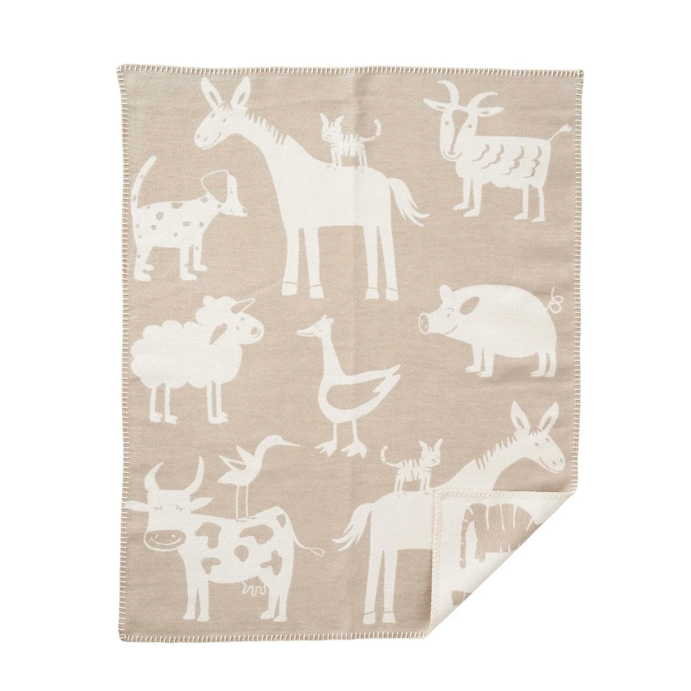 Klippan Farm Organic Cotton Baby Blanket Grey