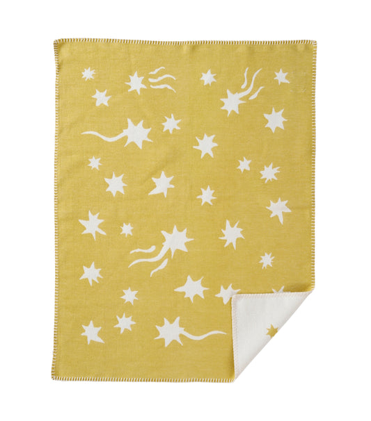 Klippan-shooting-star-organic-cotton-baby-blanketSage