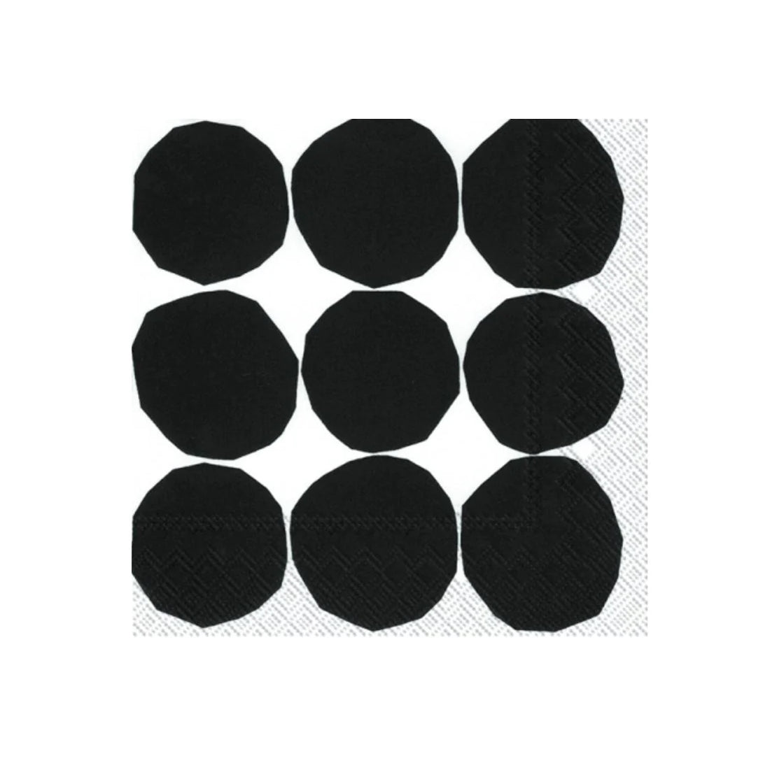 Marimekko-kivet-cocktail-napkin-black-white