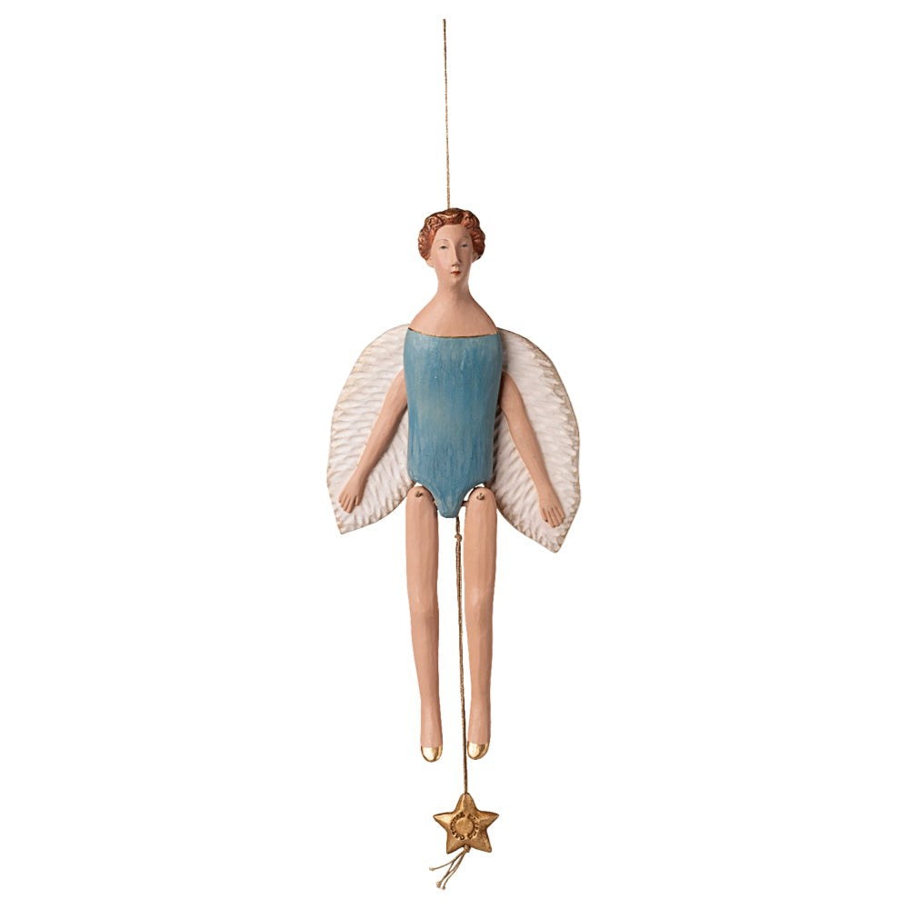 Maileg Angel Jumping Jack Large Dark Mint