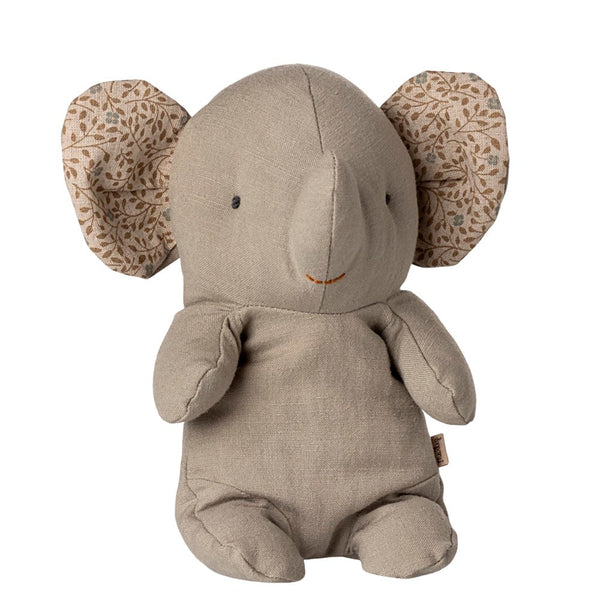 Maileg Small Elephant Iron Grey – Safari Soft Toy 25cm – Nordic