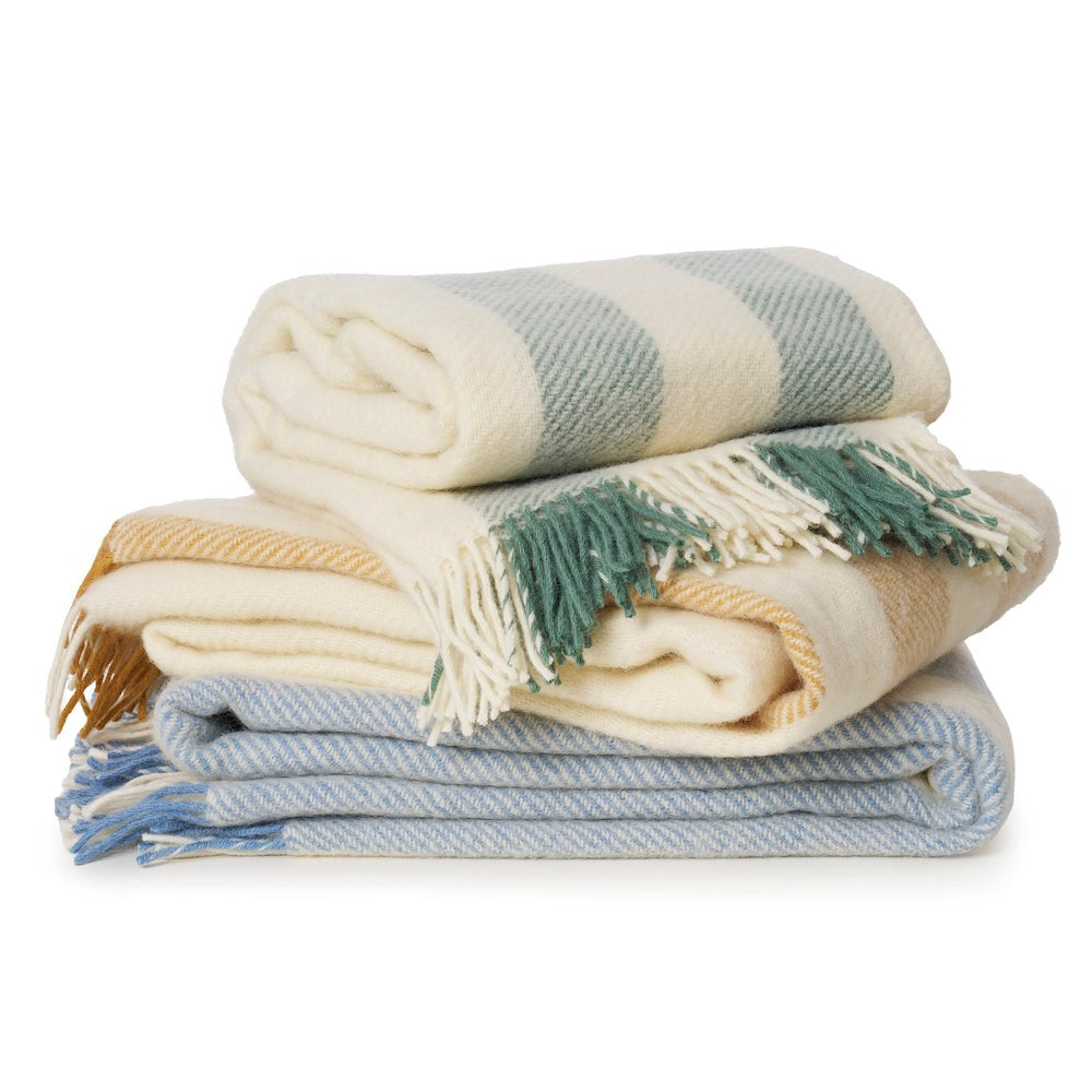 Klippan Gotland Vertical Stripe Wool Blanket