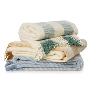 Klippan Gotland Vertical Stripe Wool Blanket