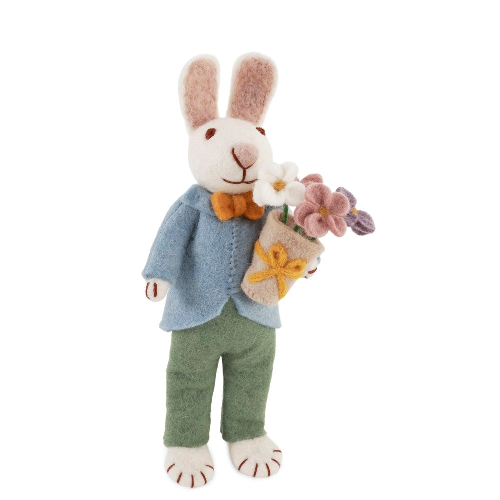 Gry & Sif Bunny Medium White Boy Bouquet