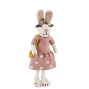 Gry & Sif Bunny Medium White Girl Flower Hair Band