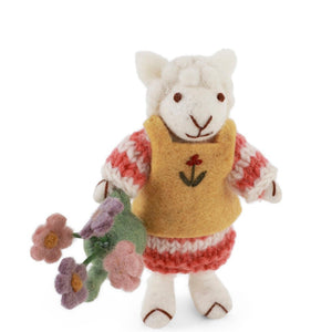 Gry & Sif Sheep Small White Girl Watering Can