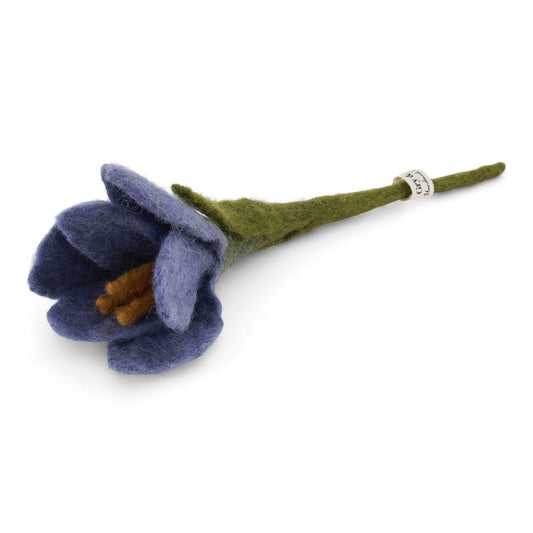 Gry & Sif Crocus Felted Flower Purple