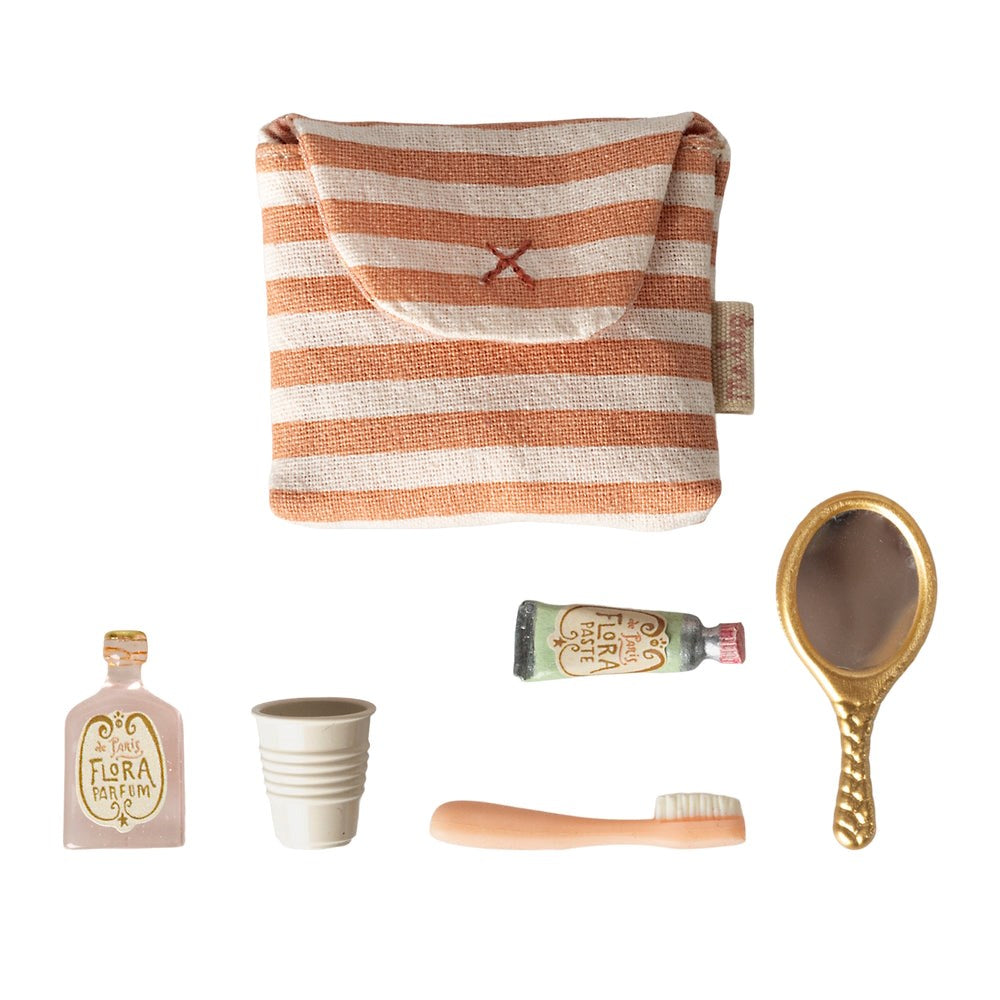 Maileg Toothbrush Set Mouse Coral