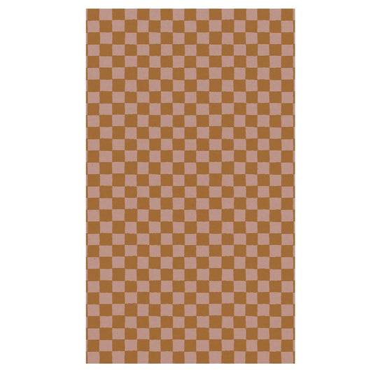Maileg Gift Wrap 10m Checker Rose-Ocher