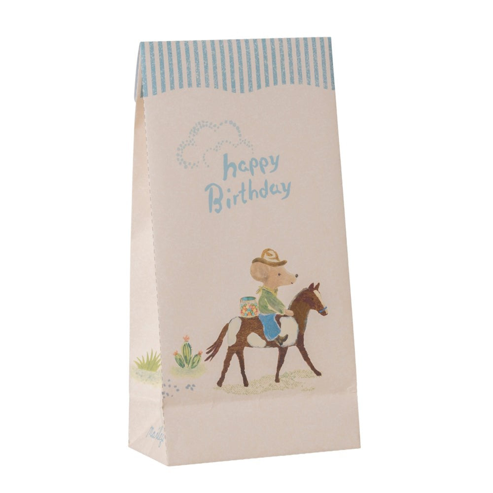 Maileg Goodie Bags Happy Birthday Cowboy 12pk