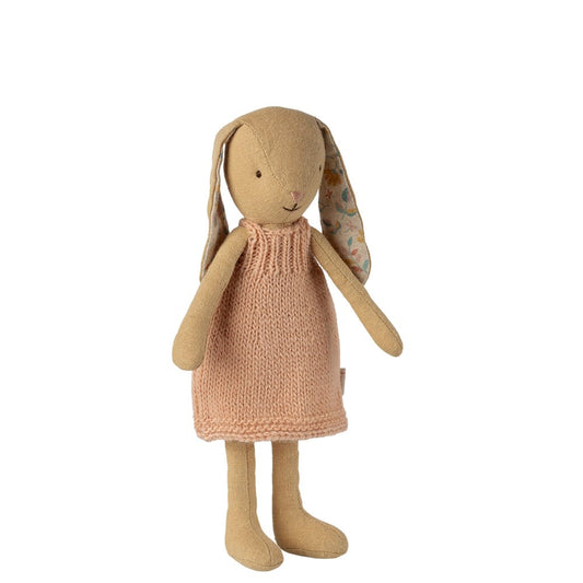 Maileg Bunny Size 1 Cream Yellow Knitted Dress