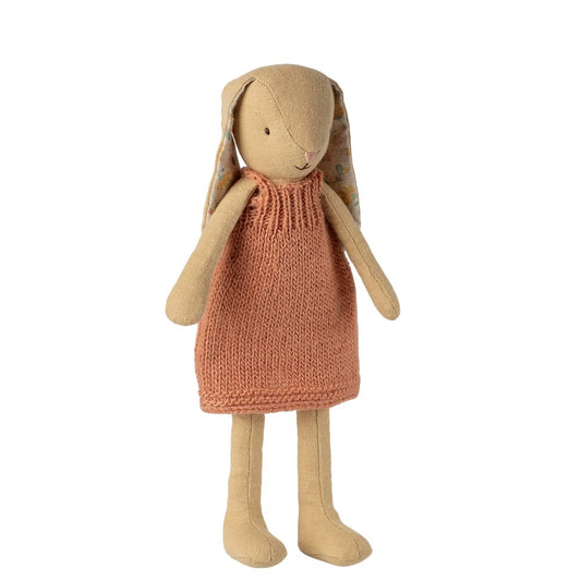 Maileg Bunny Size 2 Cream Yellow Knitted Dress