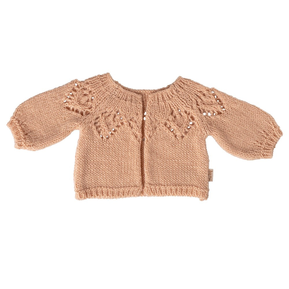 Maileg Knitted Cardigan Size 4 Light Rose