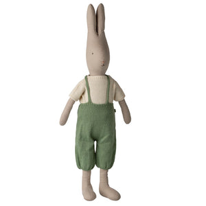 Maileg Rabbit Size 5 Classic Knitted Shirt and Overall