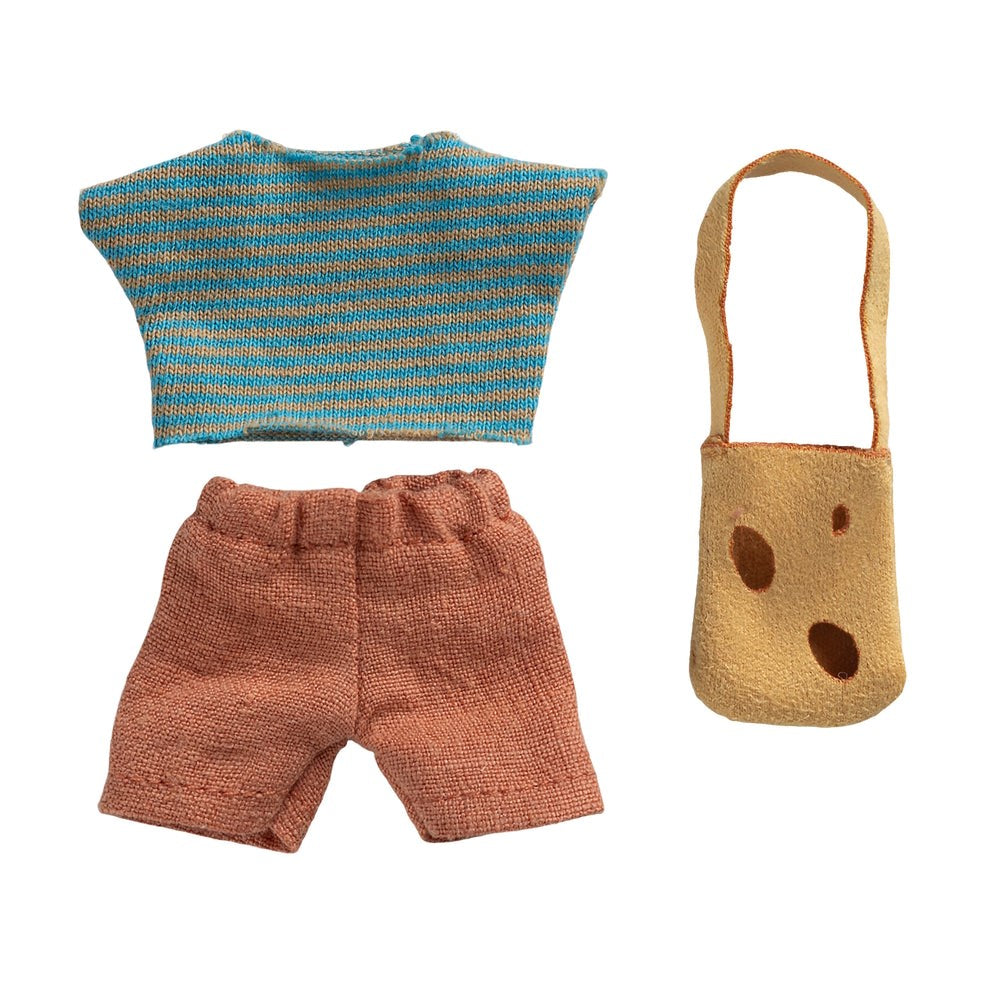 Maileg Clothes and Bag Little Brother Mouse