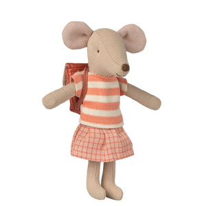 Maileg Tricycle Mouse Big Sister Coral