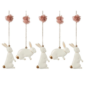 Maileg Metal Ornaments Easter Bunny 5pcs