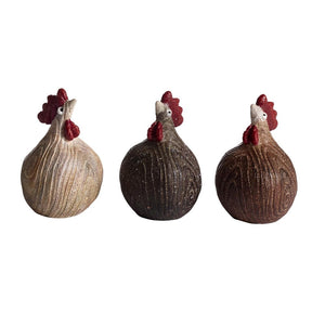 Naasgransgarden Hen Woodie Decoration 3pcs
