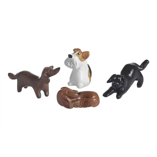 Naasgransgarden Dogs Decoration 4pcs Assorted