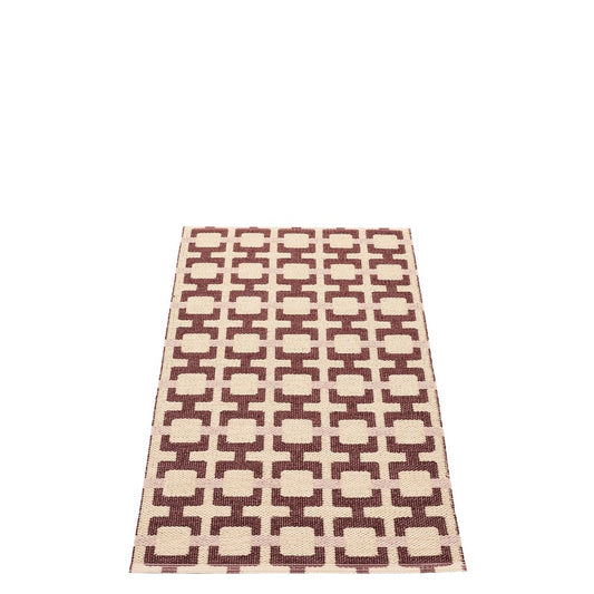 Pappelina Rug Tom Burgundy 70x120