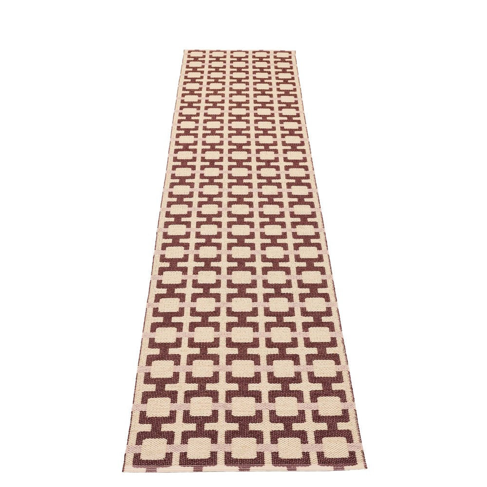 Pappelina Rug Tom Burgundy 70x300