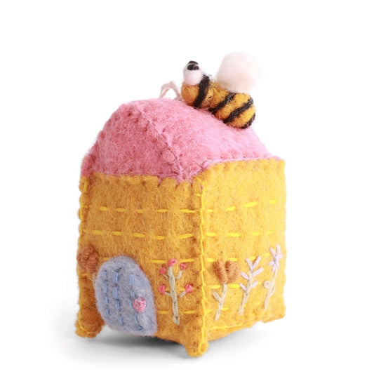 Gry & Sif Felted Beehive Decoration