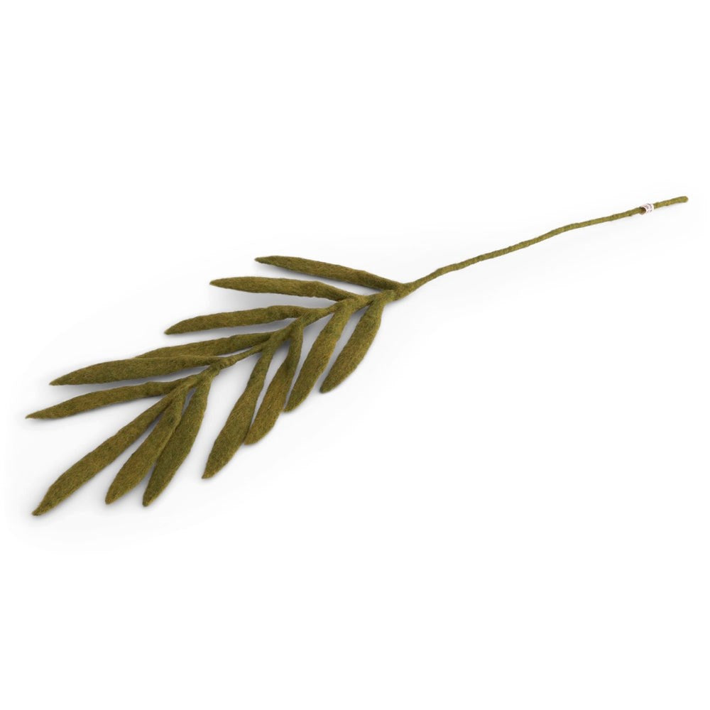 Gry & Sif Felted Palm Leaf Branch