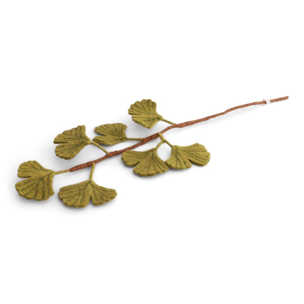 Gry & Sif Felted Ginkgo Biloba Branch