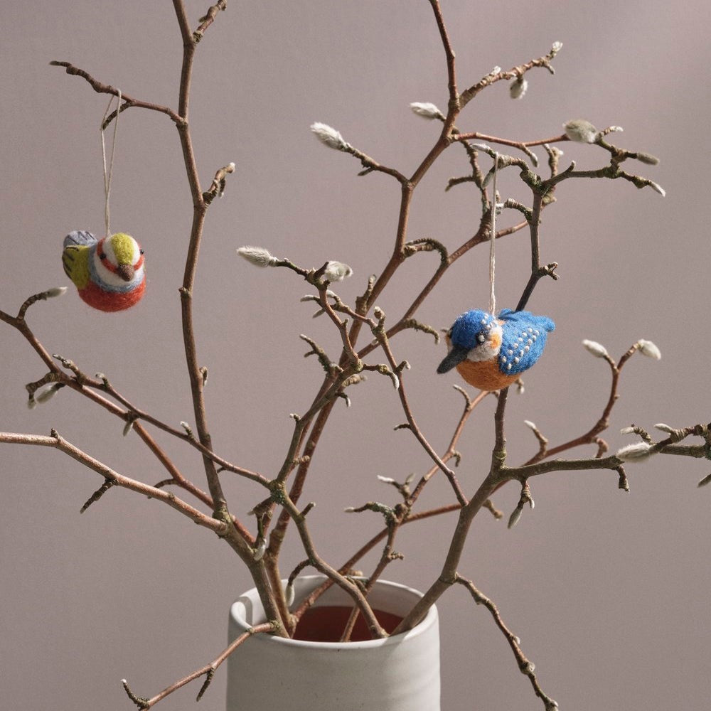 Gry & Sif Silver Eye Bird Decoration