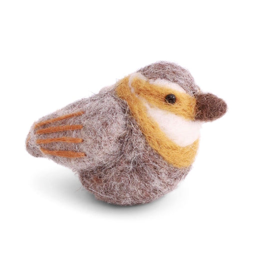 Gry & Sif Spinus Bird Decoration Grey