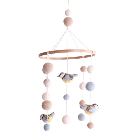 Gry & Sif Mobile Birds Yellow Blue