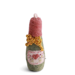 Gry & Sif Felted Wine Bottle Decoration