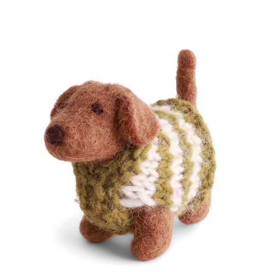 Gry & Sif Felted Dog Dachshund Decoration