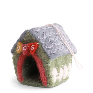 Gry & Sif Felted Doghouse Decoration