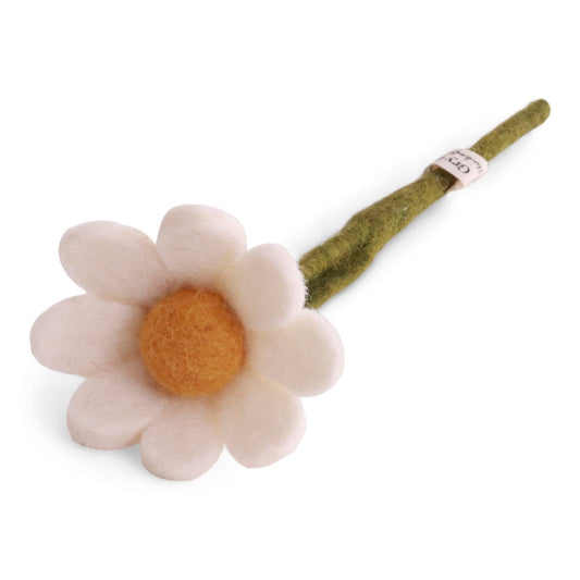 Gry & Sif Anemone Felted Flower Small White