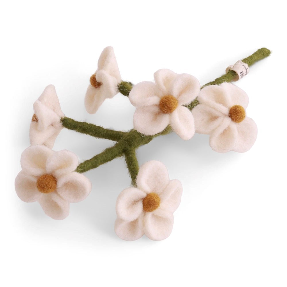 Gry & Sif Forget-Me-Not Felted Flower White