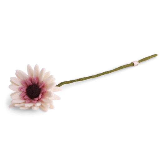 Gry & Sif Gerbera Felted Flower White